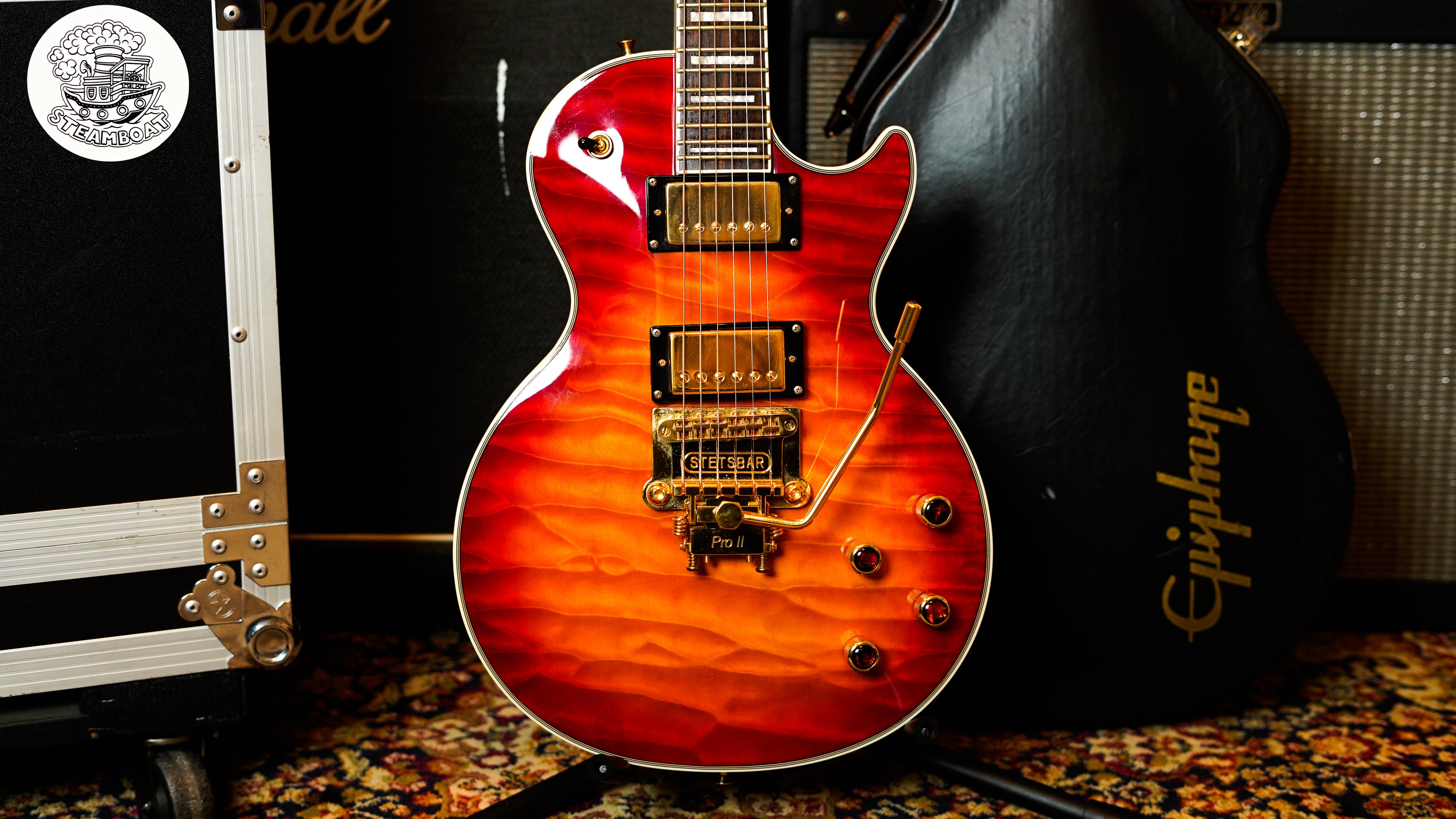 Epiphone Les Paul Custom Prophecy Plus - Heritage Cherry Sunburst