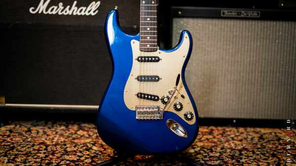 Fernandes Stratocaster Sparkle Blue MIJ with Tons of Upgrades