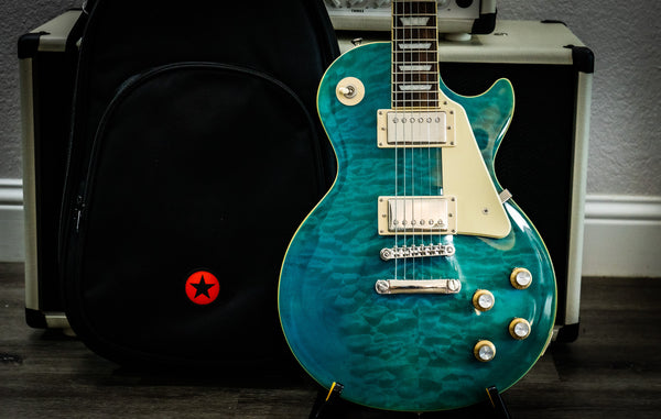 Epiphone Les Paul Standard '60s Quilt Top Electric Guitar (2021 - Translucent Blue)