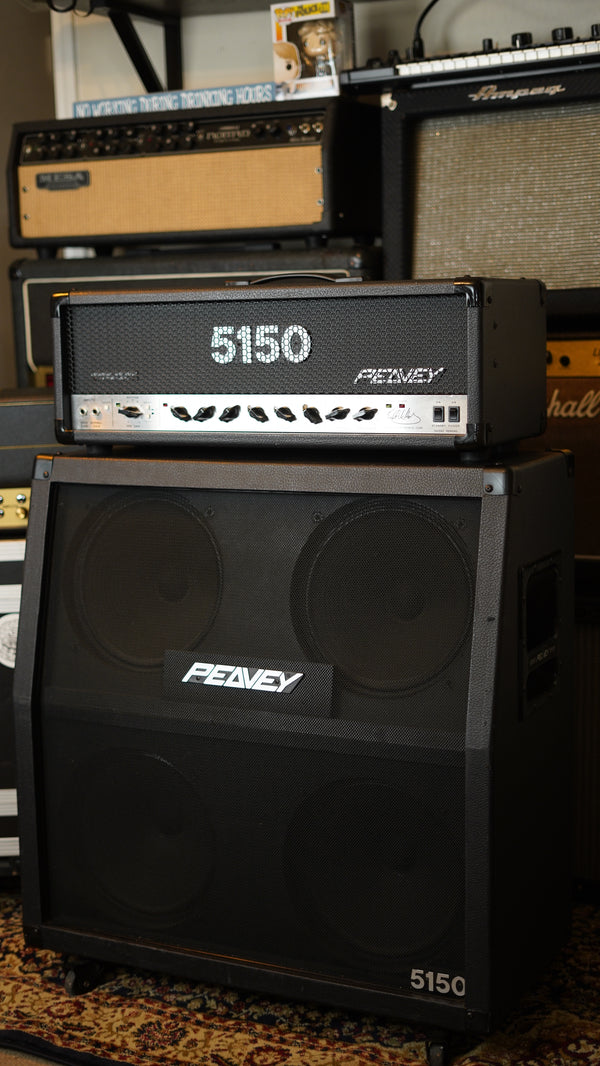 Peavey 5150 "Signature Edition" 1st Edition Half Stack 120-Watt Guitar Head 1990s - Black Includes Footswitch