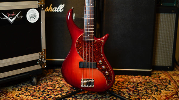 PEDULLA RAPTURE RB4 4-STRING BASS 1995  SUNBURST, TORTOISE GUARD, BARTOLINI SOAPBAR, ACTIVE!