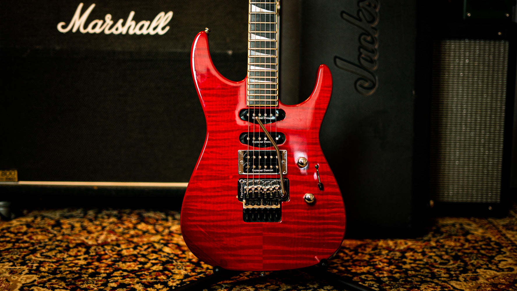 Jackson USA Soloist™ SL1, Ebony Fingerboard, Transparent Red Custom Sh ...