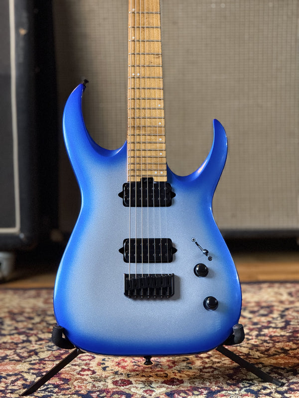 Jackson Pro Series Misha Mansoor Signature Juggernaut HT7 with Caramelized Maple Fretboard 2019 - Present - Blue Sky Burst