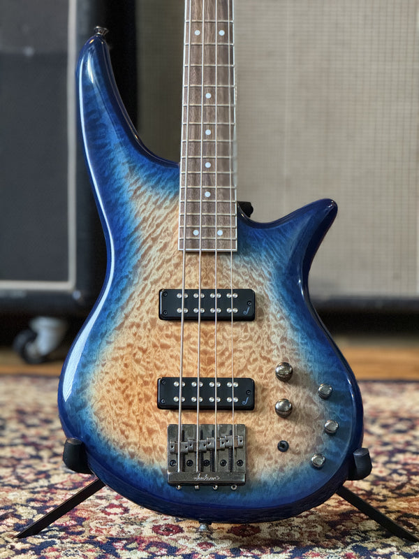 Jackson JS Series JS3Q Spectra Bass 2020 - Present - Amber Blue Burst