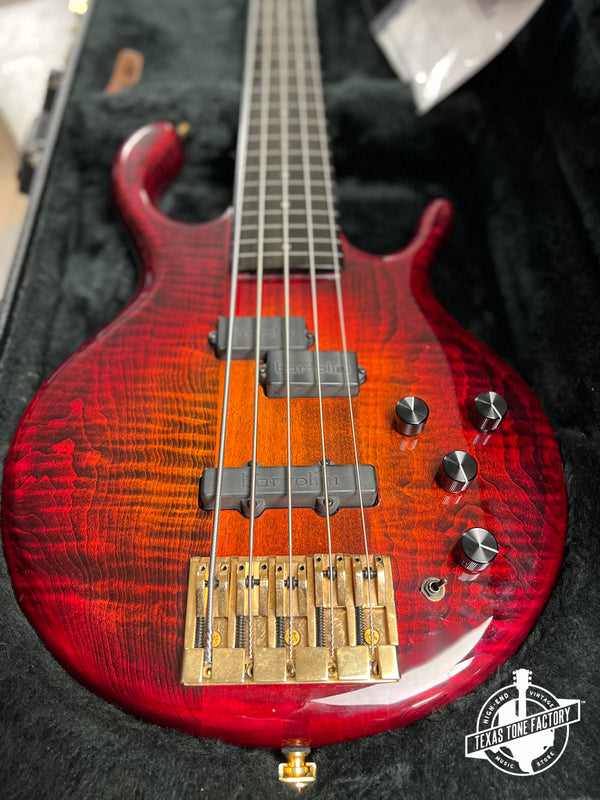 Pedulla Pentabuzz 5-string Fretless Buzz Bass 2003 - Cherry Sunburst outstanding  Condition