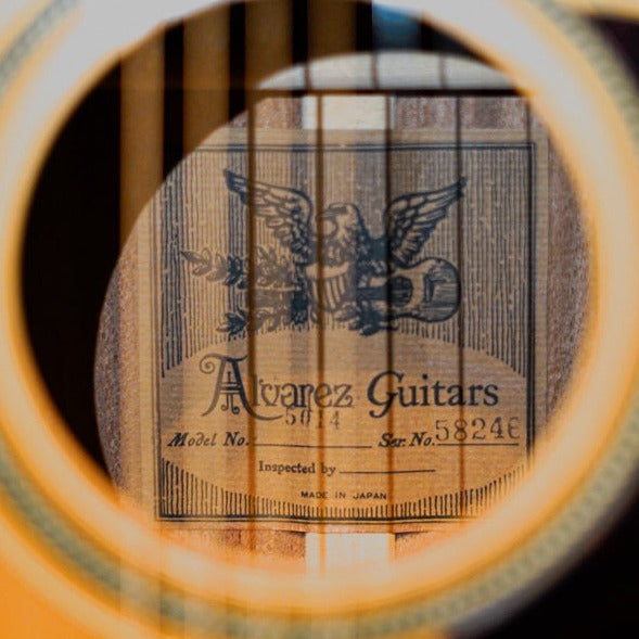 Alvarez 5014 1970's Natural OM/000 size acoustic. Made in