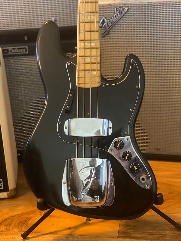 Fender Jazz Bass 1977 Black & Maple